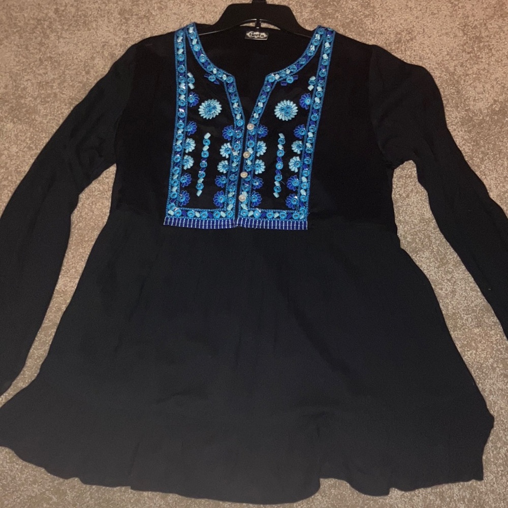 Long hippie blouse